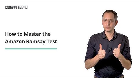 Amazon Maintenance Technician Test - Pass the Ramsay Test