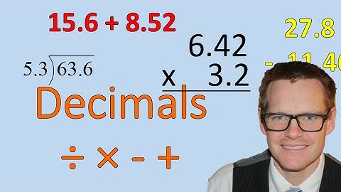 Decimals with 4 Basic Operations (Simplifying Math)