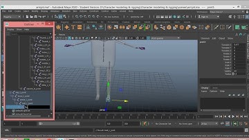 3D character rigging in maya 2020 For beginner tutorial part-05(creating lower limb joint)