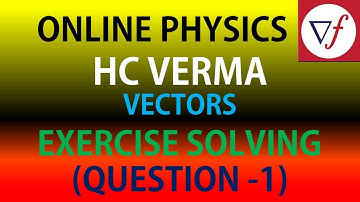 H.C. Verma | Vectors Problem Solution | Class 11 | HCV Discussion - Vector Question | V-1