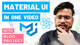 Material UI in One Video with Project | React JS Material UI Project Tutorial