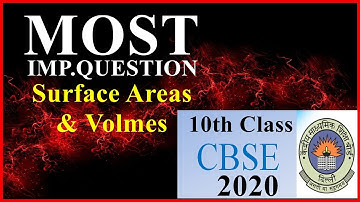 Class 10 maths Surface Areas And volumes, Most important Questions for CBSE 2020