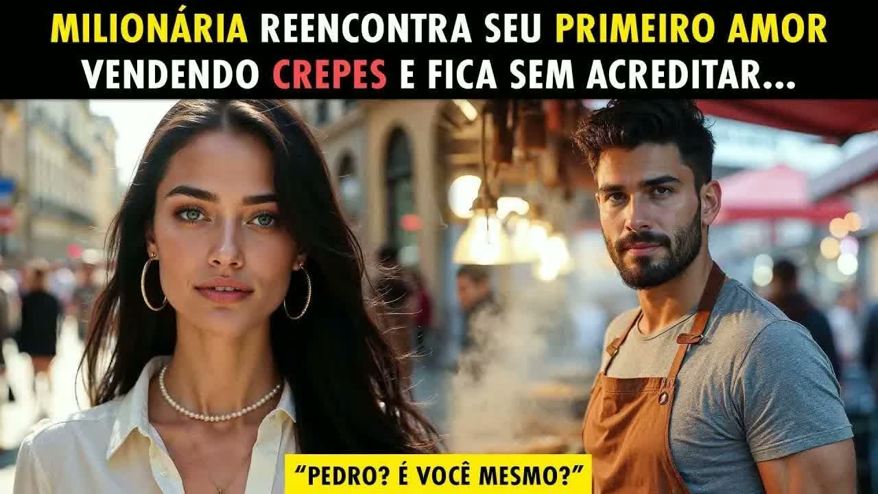 MILIONÁRIA REENCONTRA SEU PRIMEIRO AMOR VENDENDO CREPES E FICA SEM ACREDITAR NAQUELA CENA....
