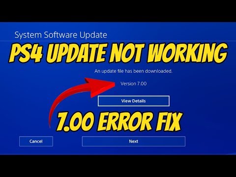 Ps4 New Update 7 00 Error Fix New Ps4 Update Fix Youtube