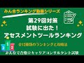 【第29回対策】アセスメントツールの出題ランキング＆まとめ＆＆ヨコ解きリンク