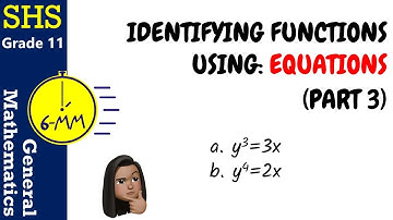 Identifying Functions Using Equations (Part 3/3) | General Mathematics (TAGALOG)