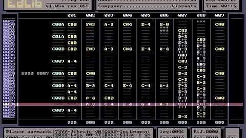 EdLib music tracker (1994. DOS)