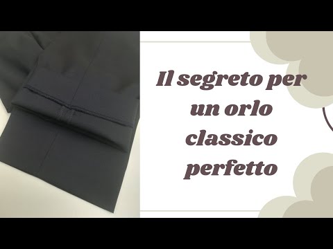 Video: Come orlare i pantaloni eleganti: 11 passaggi (con immagini)