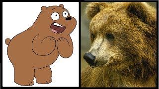 شخصيات الدببة الثلاثة في الحقيقة/we bare bears characters in REAL LIFE