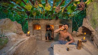 How To Build The Most Beautiful Grapevine House Villa, Jungle Survival Bushcrafts Survival Skills