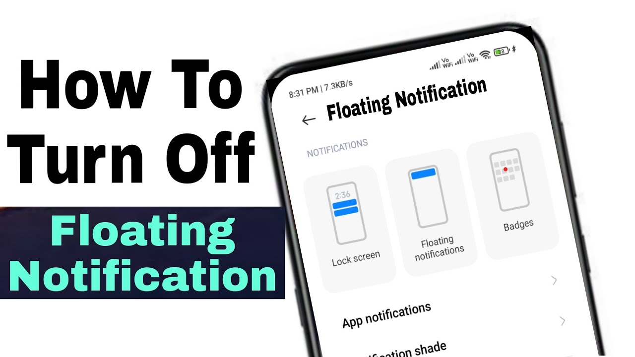 How To Turn Off Floating Notifications Android | How To Remove Floating Message In Android