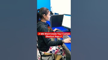 MS Word Create Your Custom Shortcut Keys  #msword #excel #viral #computer #exceltips