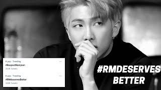 Why is RM trending on Twitter? #RMdeservesBetter