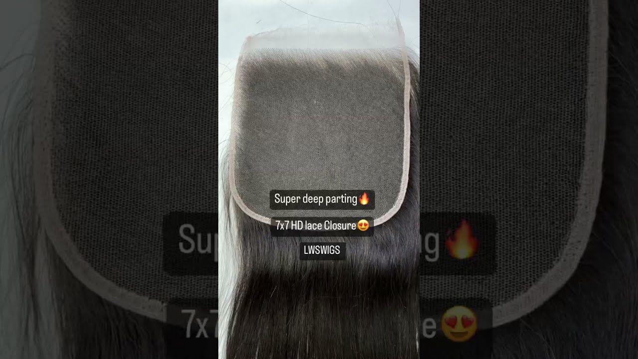 Virgin human hair 7x7 HD lace Closure, 