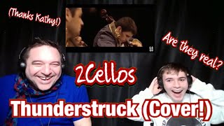 Thunderstruck! 2Cellos (AC/DC Cover) Father and Son Reaction!