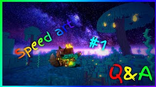 Minecraft Wallpeper - Speed art [Open Q&A special 10,000 subs] #1