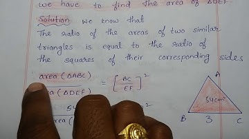 Similar triangles 10th maths exercise 8.3 question number 4 || sri pragna