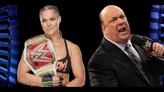 Backstage News On Ronda Rousey Working With Paul Heyman, Rousey Writing RAW Promo,WWE Evolution