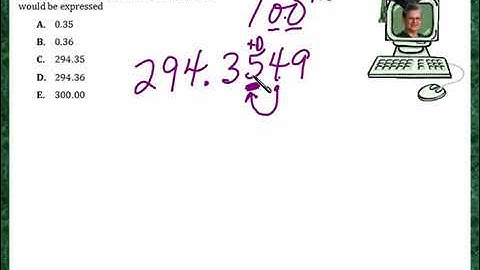 Praxis Application DEC006  Rounding with decimal numbers