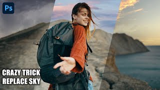 Crazy Trick To Replace / NEW Sky Replacement Tool in Photoshop! - Photoshop Tutorial