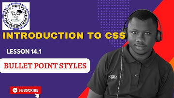 Lesson 14.1:  Bullet Point Styles (List - Style - Type)