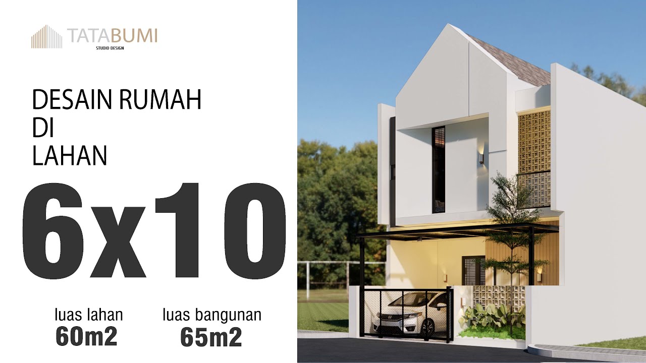 Desain Rumah Bergaya Scandinavian di Lahan 6x10 meter tapi kok luas banget?