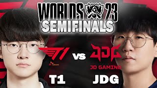 FAKER mit seinem MVP GAME!🔥 | GAME 4 | T1 vs JDG | WORLDS 2023 SEMIFINALS