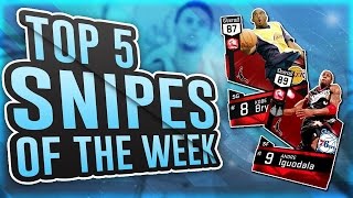 INSANE RUBY KOBE AND IGGY SNIPES! OVER 300K MT MADE! NBA 2K17 Top 5 Snipes of the Week