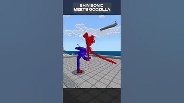 shin sonic made godzilla a little angry 💀 #shorts