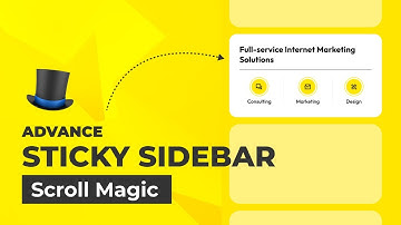 Advance Sticky Sidebar On Scroll In Scroll Magic | Fixed Element On Scroll HTML, CSS, Scroll Magic