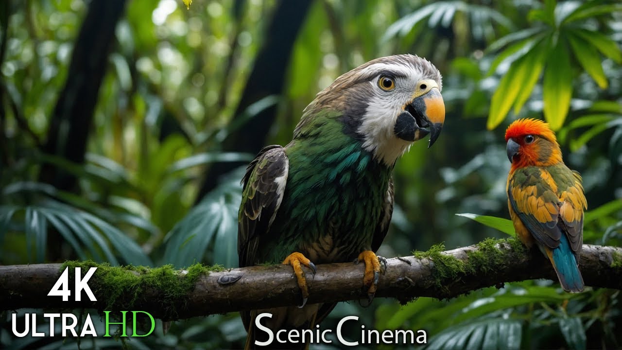Jungle Wings: 4K Canopy Life – Birds of the Jungle | Wildlife Film for Peace, Calm & Relaxation