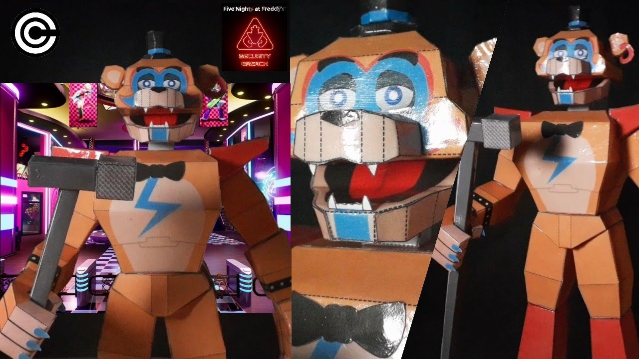 fnaf papercraft  Freddy Fazbear Plush Template by