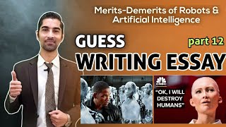 IELTS Writing Essay with 8 BAND Answer | Robots replacing Humans | Part-12 | July- September 2020