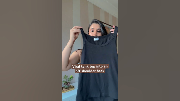 Trying this viral tank top hack to off shoulder hack!! What do you think? It’s a hit or a miss 🧐🧐