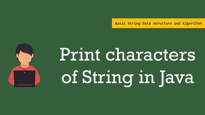 Print all characters of String in Java | Basic String Algorithms