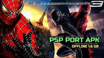 Spider-Man 3 v1.0 (PSP Port apk) Android Gameplay offline 