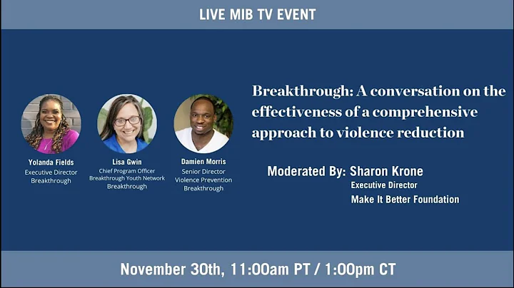 Breakthrough: a conversation about comprehensive v...