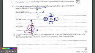 Chemistry GCSE - Covalent Bonding - page 24, Q4