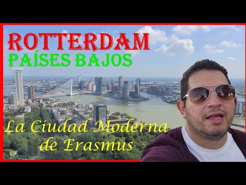 Rotterdam, la ciudad moderna de Erasmus, las Casas Cubo y el Markthal, en Los Países Bajos
