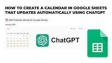 How to create a calendar in google sheets that updates automatically using ChatGPT