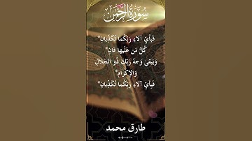 The Holy Quran Ar Rahman Al Sheikh Tareq Mohammad قران كريم الشيخ طارق محمد سورة الرحمن