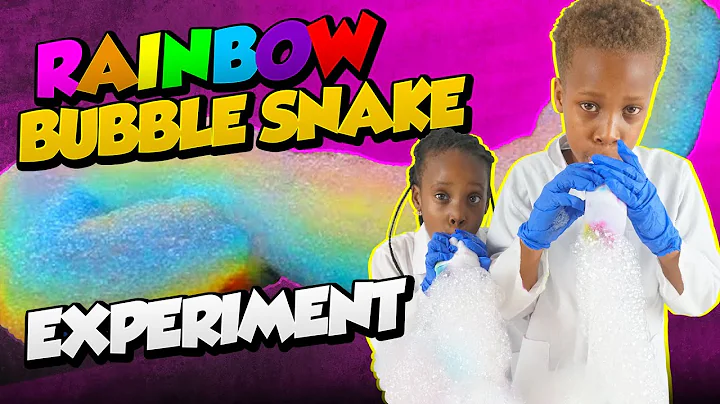 DIY Snake Bubble Rainbow || Rainbow Snake bubbles DIY Science Experiments at home!!!