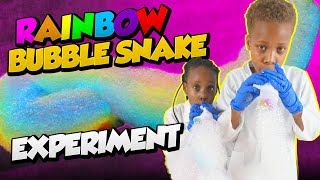 Celebrity DIY Snake Bubble Rainbow || Rainbow Snake bubbles DIY Science Experiments at home!!! Wealth
