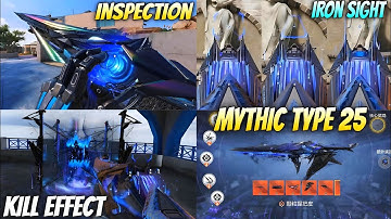 Mythic Type 25 Full Discover Level 5 iron Sight & Kill Effect + Unique inspection | Codm Leaks2025