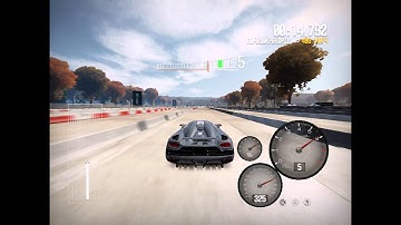 Koenigsegg Agera in NFS Shift 2 on Drag Race