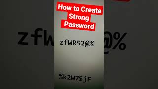 Strong Password kaise banaye | strong password 8 characters | pattern| how to create strong password