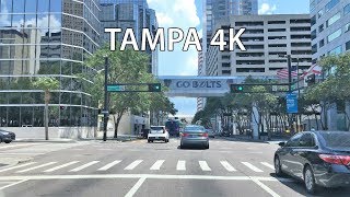 Driving Downtown - Tampa 4K - Florida USA