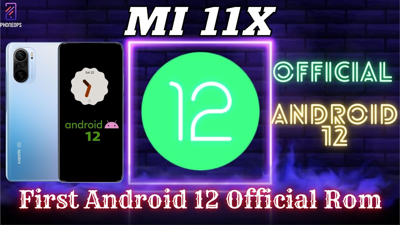 Mi 11x/Redmi K40/Poco F3 Official Android 12 With MIUI 12.5 China Beta