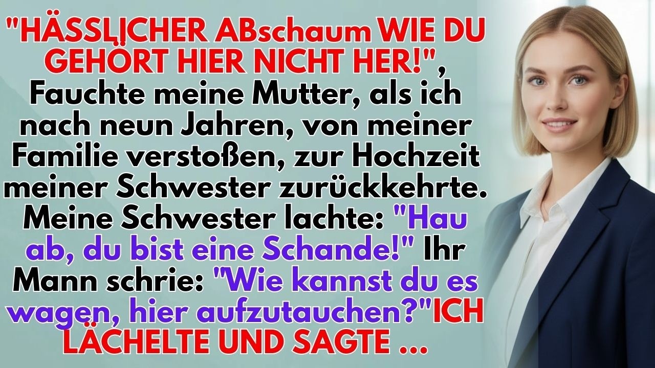Die Einladung zur Hochzeit meiner Schwester kam ohne Vorwarnung – ein eleganter Umschlag mit einer handgeschriebenen Notiz: „Du bist nicht willkommen, aber ich dachte, du solltest es wissen.“ Neun...