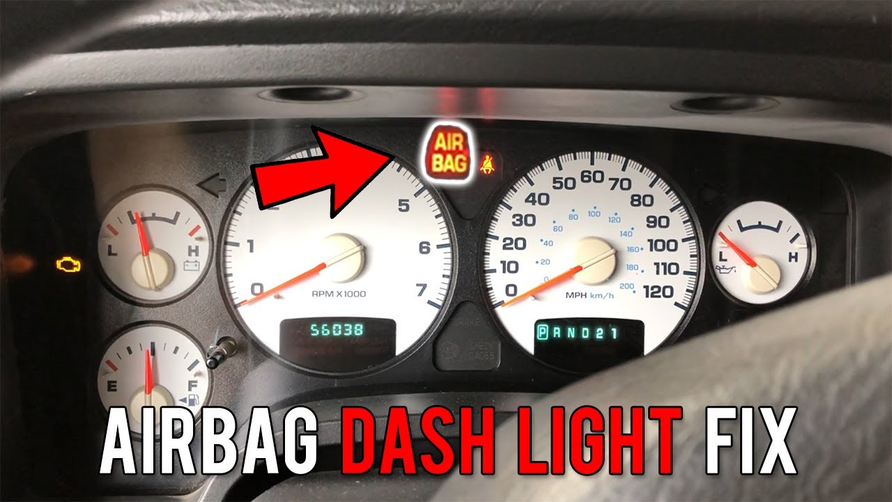 3rd Gen Dodge Ram Airbag Dash Light Fix - YouTube